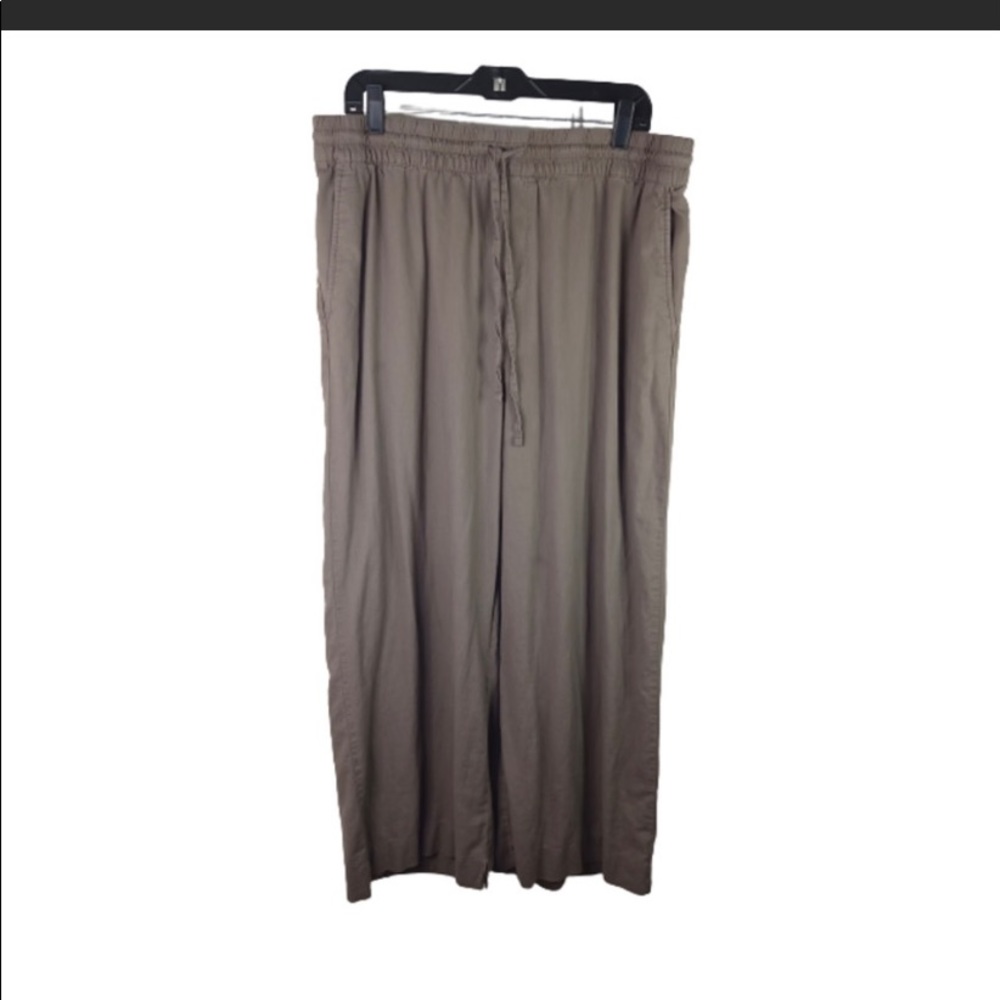 A New Day Taupe Flowy Pants Size XL Stretch Waist